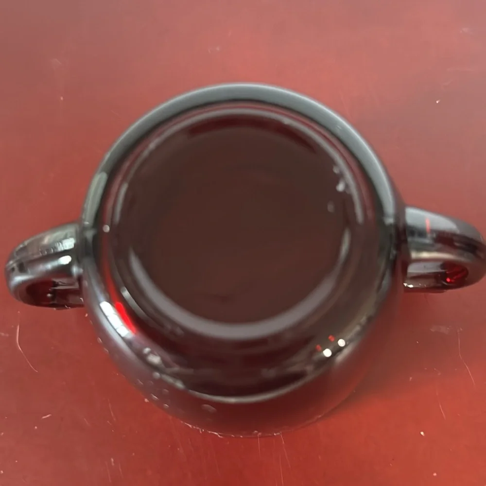 Vtg Royal Ruby Red Glass Creamer & Open Sugar Bowl Set Anchor Hocking 1960’s
